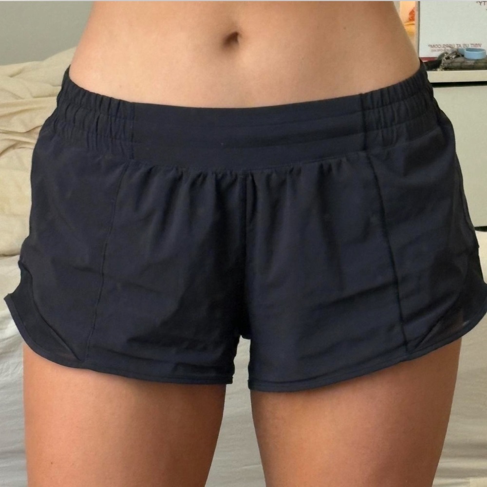 Black Lululemon Shorts size 10 Reg no visible flaws